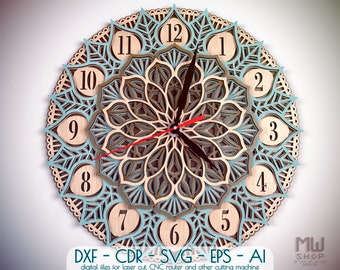 Download Mandala Clock Etsy