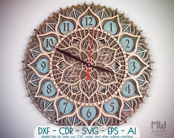 Download Mandala Clock Etsy