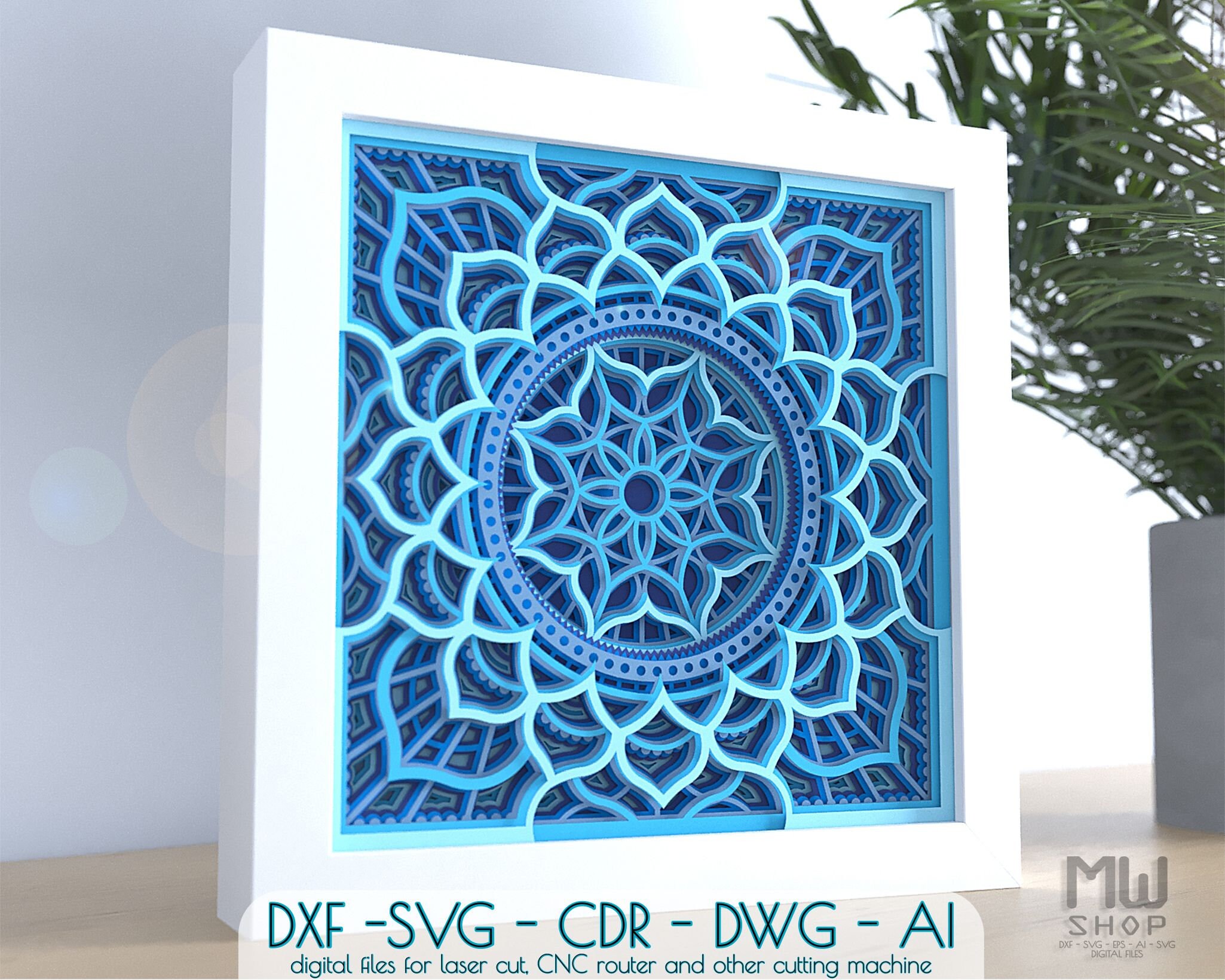 Free Free 336 Cricut Mandala Shadow Box SVG PNG EPS DXF File