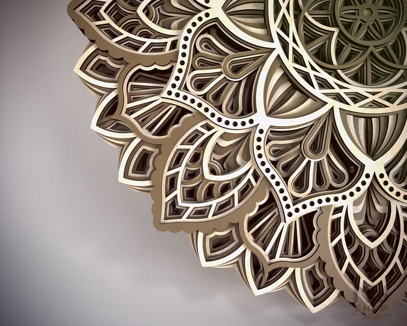 Download M56 Multilayer Mandala DXF Laser Cut DXF Mandala Wall Art ...