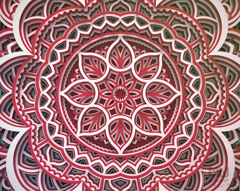 Download M137 Multilayer Mandala Template For Cutting Mandala SVG ...