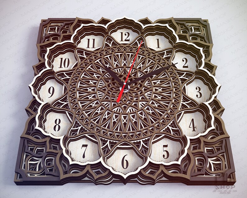 Free Free 317 Mandala Clock Cricut SVG PNG EPS DXF File