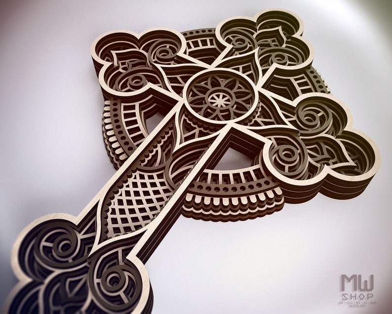 Download Free Svg Layered Cross For Crafters - Layered SVG Cut File ...