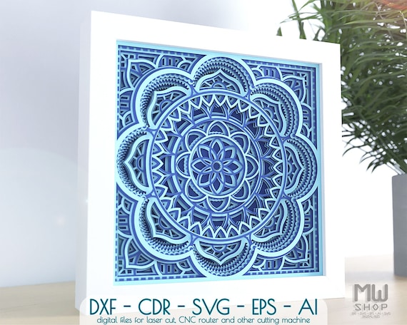 Free Free 282 Cricut Mandala Shadow Box SVG PNG EPS DXF File