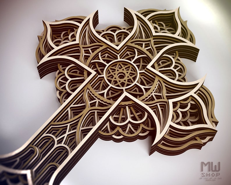 Free Free Layered Cross Svg 638 SVG PNG EPS DXF File