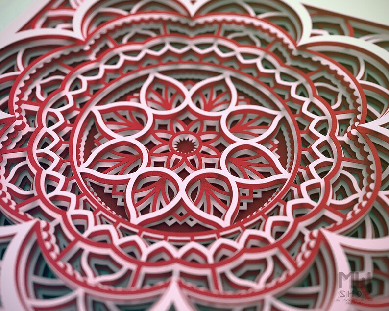 Download M137 Multilayer Mandala Template For Cutting Mandala SVG ...