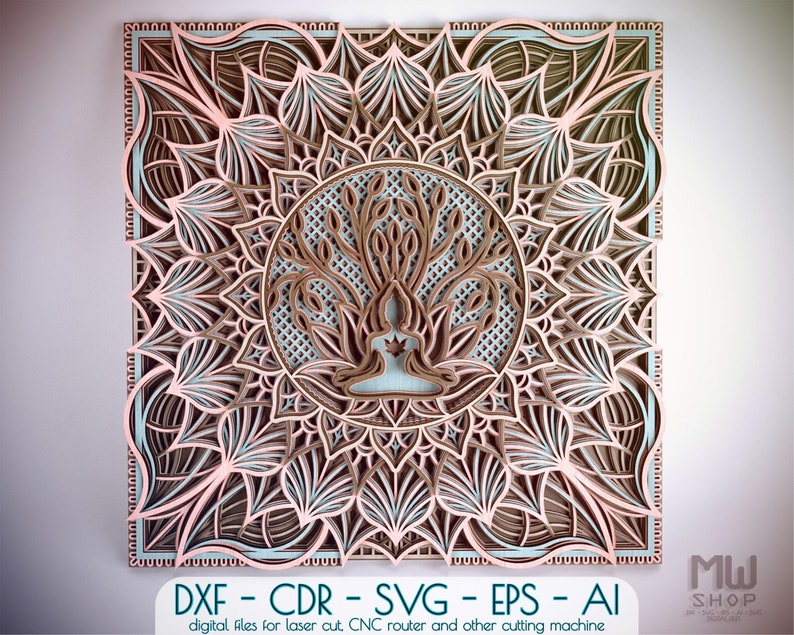 M73 Tree of Life DXF file Mandala DXF For Laser Laser Cut ...