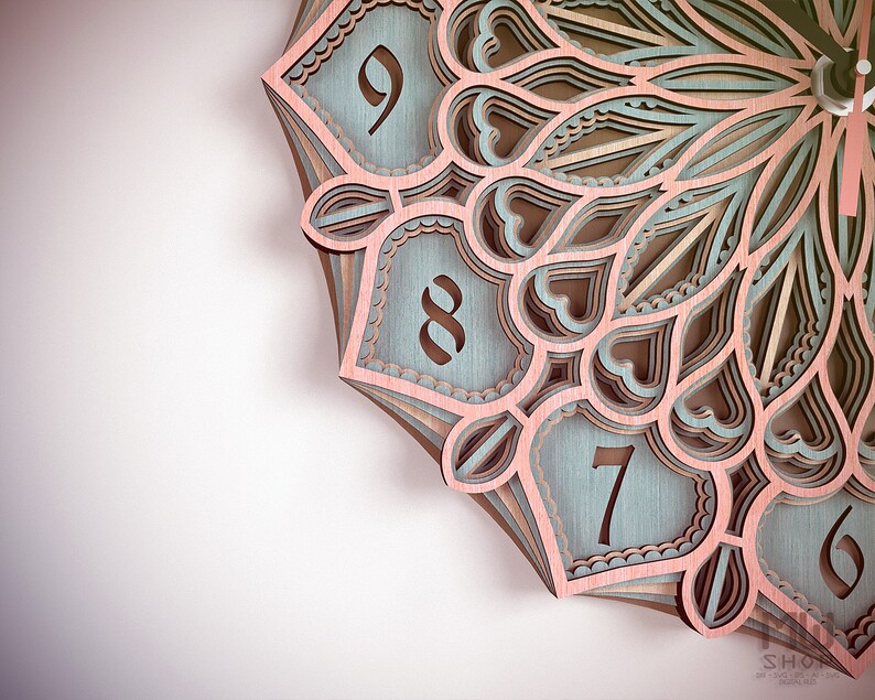 Free Free Mandala Clock Cricut 834 SVG PNG EPS DXF File