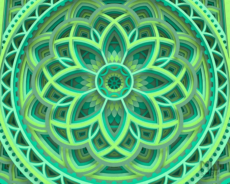 Download M155 Multilayer Mandala Template For Cutting Mandala SVG ...