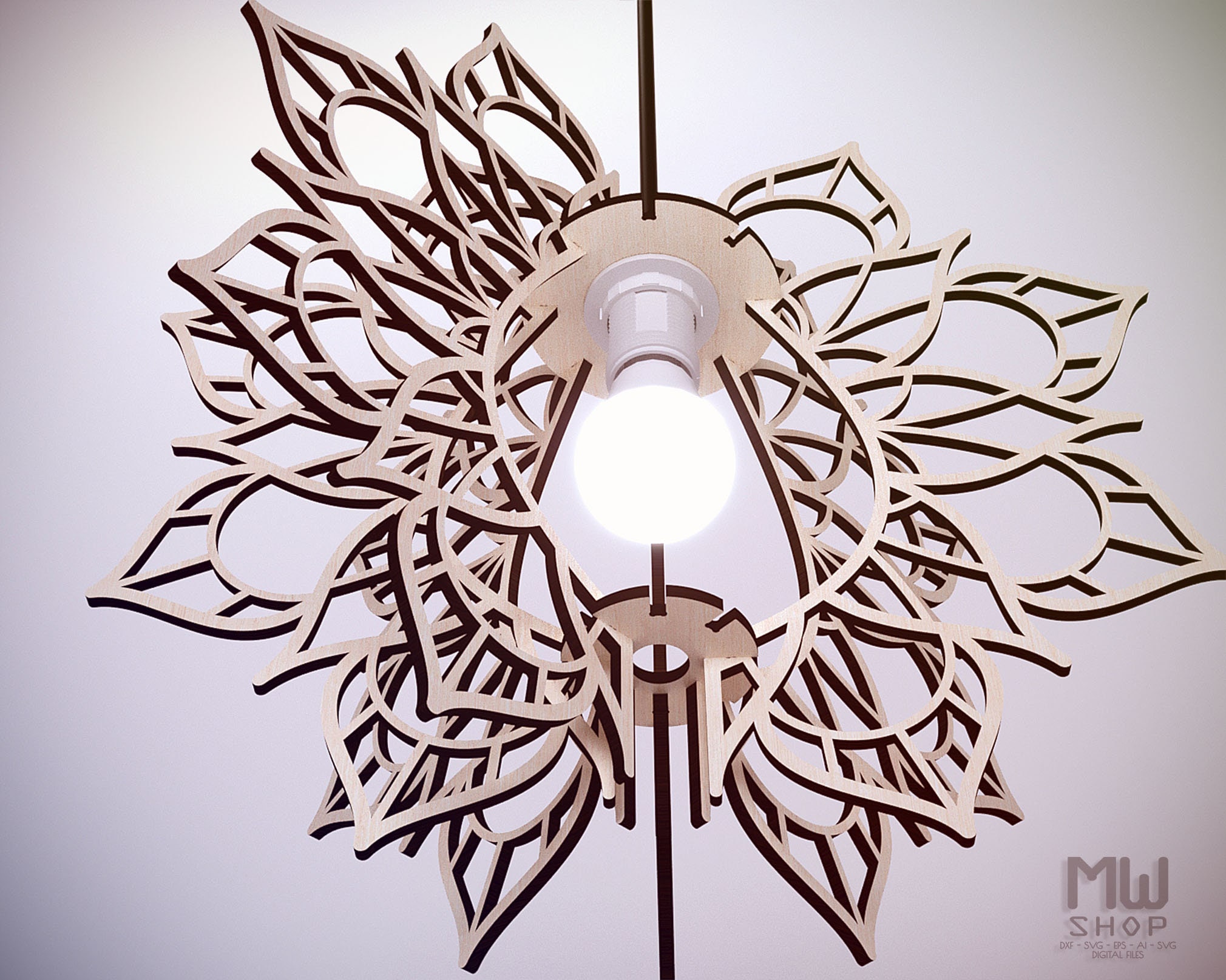 L02 Lamp DXF File for Laser Cut and CNC Router Laser Cut Etsy