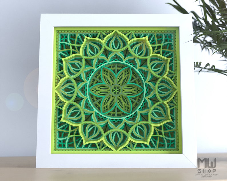 Download M130 Multilayer Mandala Template For Cutting Mandala SVG ...