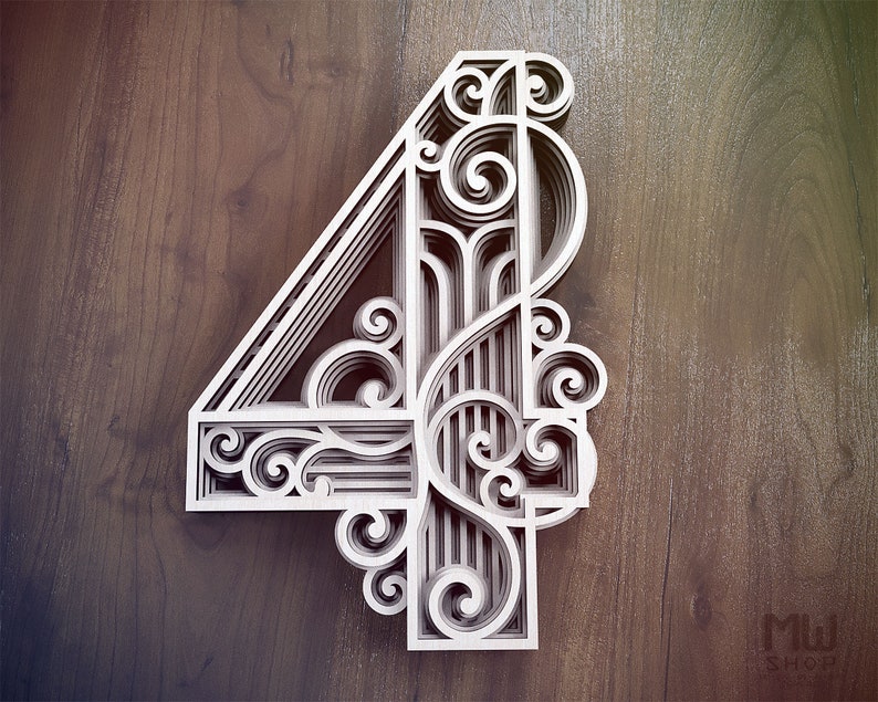 Download Layered Letters Svg Multilayer Number Svg Dxf Multilayer Number 4 Laser Cut Mandala Number Numbers Svg For Cricut Layered Number 4 Craft Supplies Tools Home Hobby Vadel Com