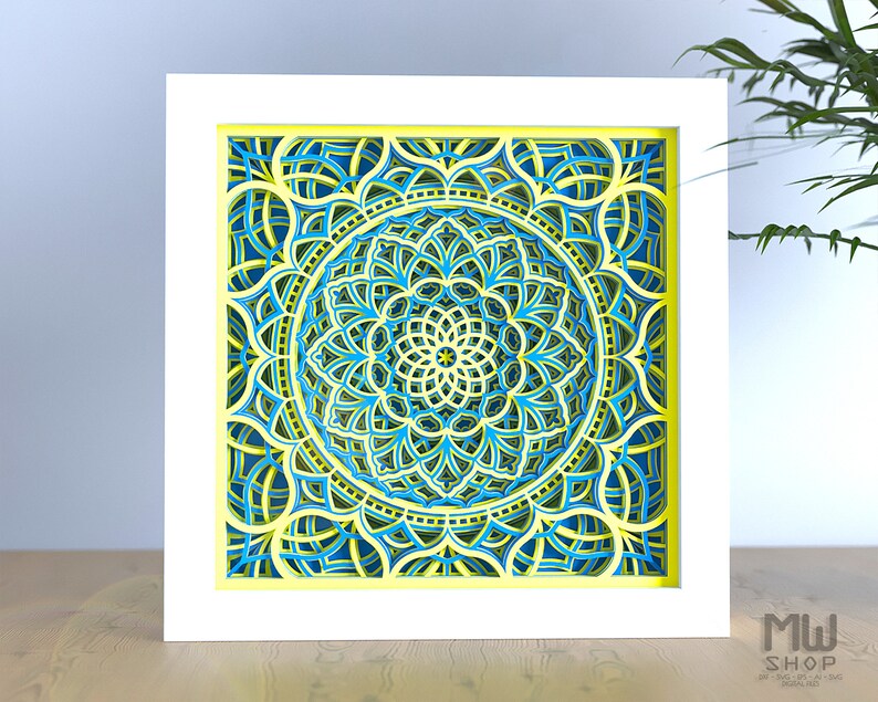 Download M132 Layered Mandala Template For Cutting Mandala SVG | Etsy
