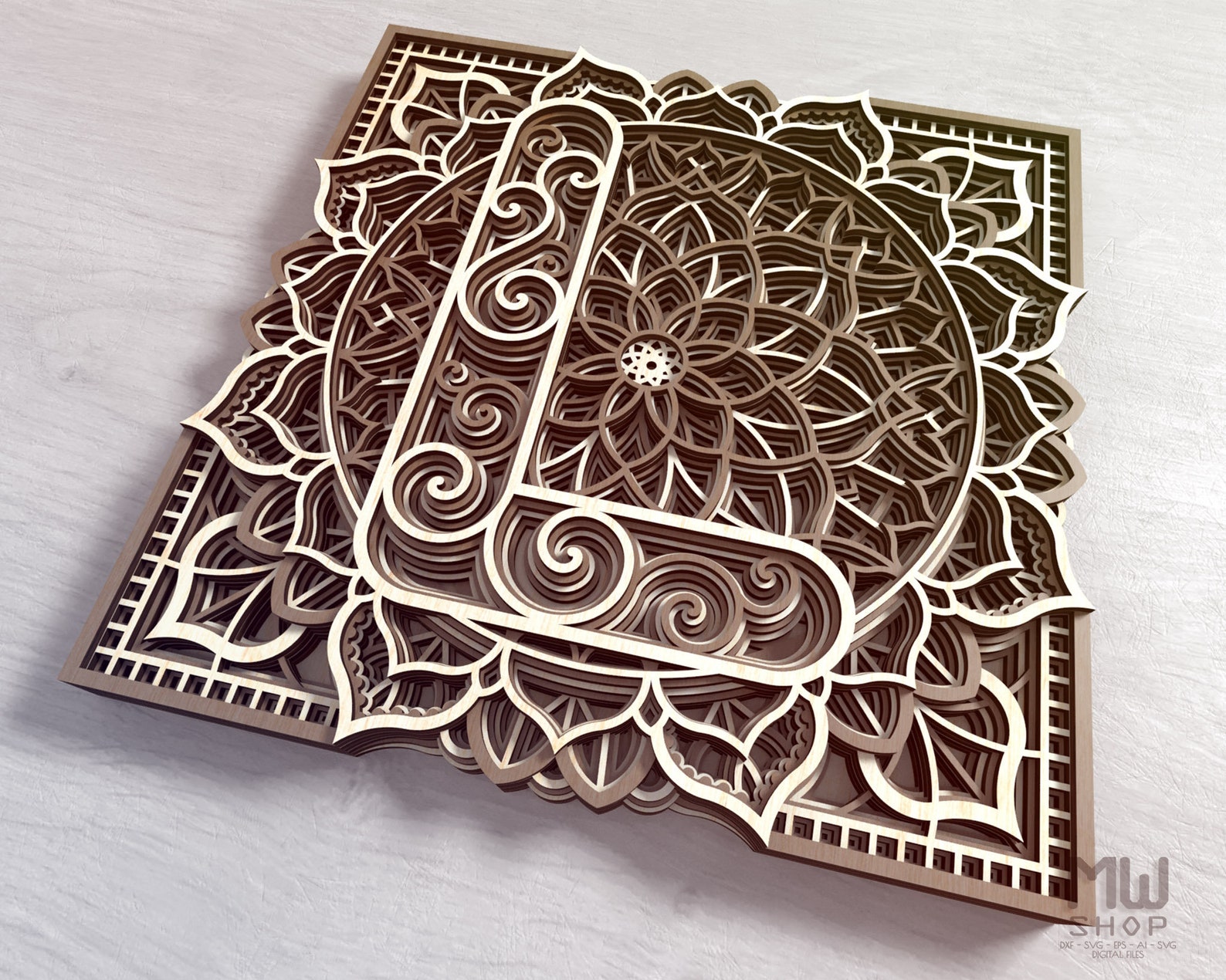Download Mandala Letter L DXF Alphabet Letter L Mandala Letter SVG ...