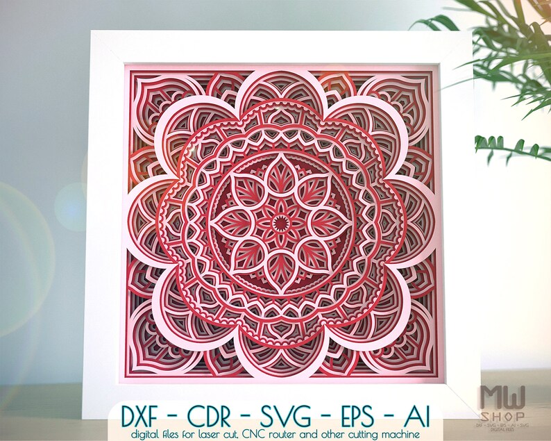 Download M137 Multilayer Mandala Template For Cutting Mandala SVG ...
