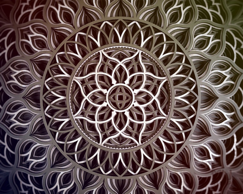 Wall Art Multilayer Mandala Svg file Mandala Laser Cut template Mandala for CNC router Laser Cut DXF Mandala Multilayer Mandala DXF file