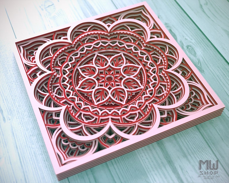 Download M137 Multilayer Mandala Template For Cutting Mandala SVG ...