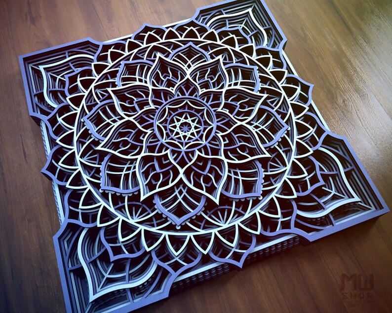 Download M125 Multilayer Mandala DXF file for Laser Cut and CNC | Etsy