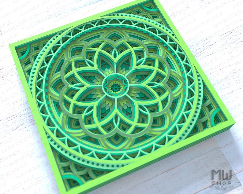 Download M155 Multilayer Mandala Template For Cutting Mandala SVG ...
