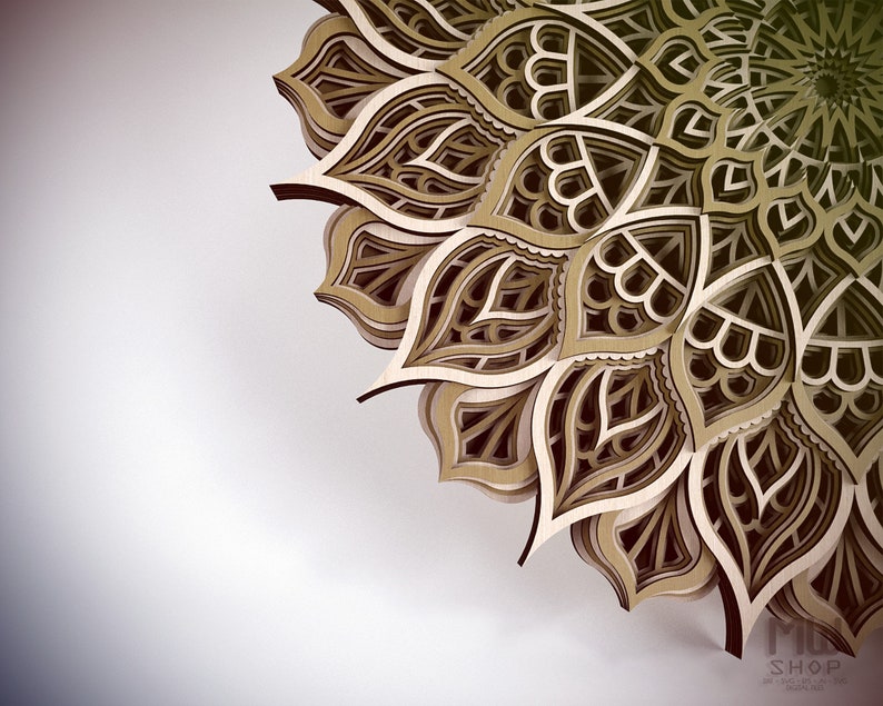 Download Multilayer Mandala Dxf File Laser Cut Dxf Mandala Wall Art Multilayer Mandala Svg File Mandala Laser Cut Template Mandala For Cnc Router Sculpting Forming Craft Supplies Tools