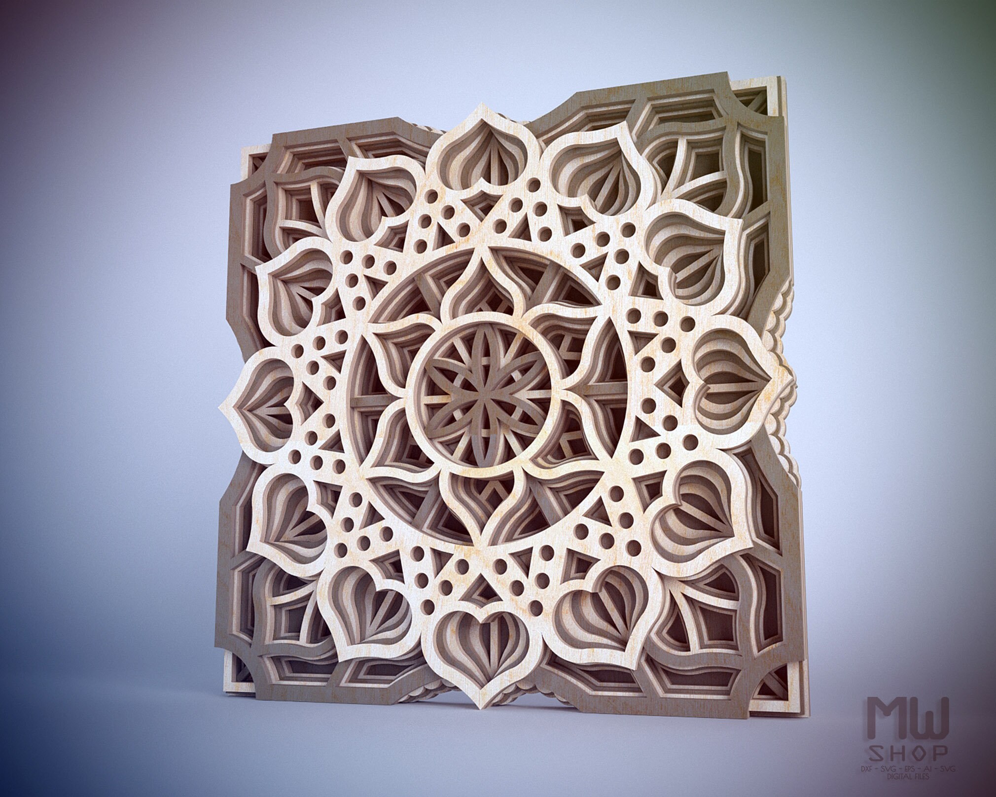 S35 Scroll Saw Mandala Pattern Printable Scroll Saw PDF Etsy