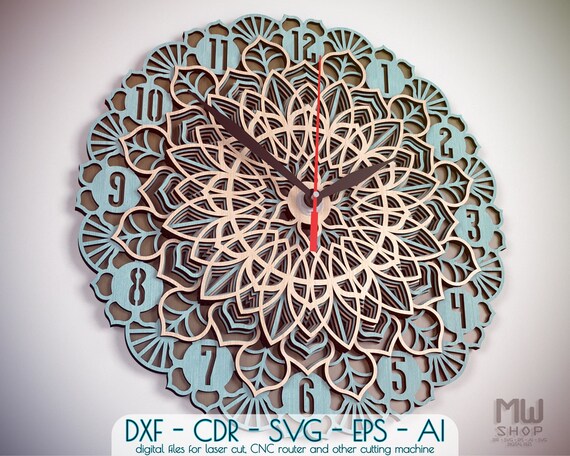 Free Free 218 Layered Mandala Clock SVG PNG EPS DXF File