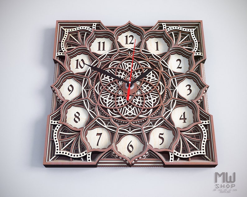 Free Free 226 Mandala Clock Cricut SVG PNG EPS DXF File