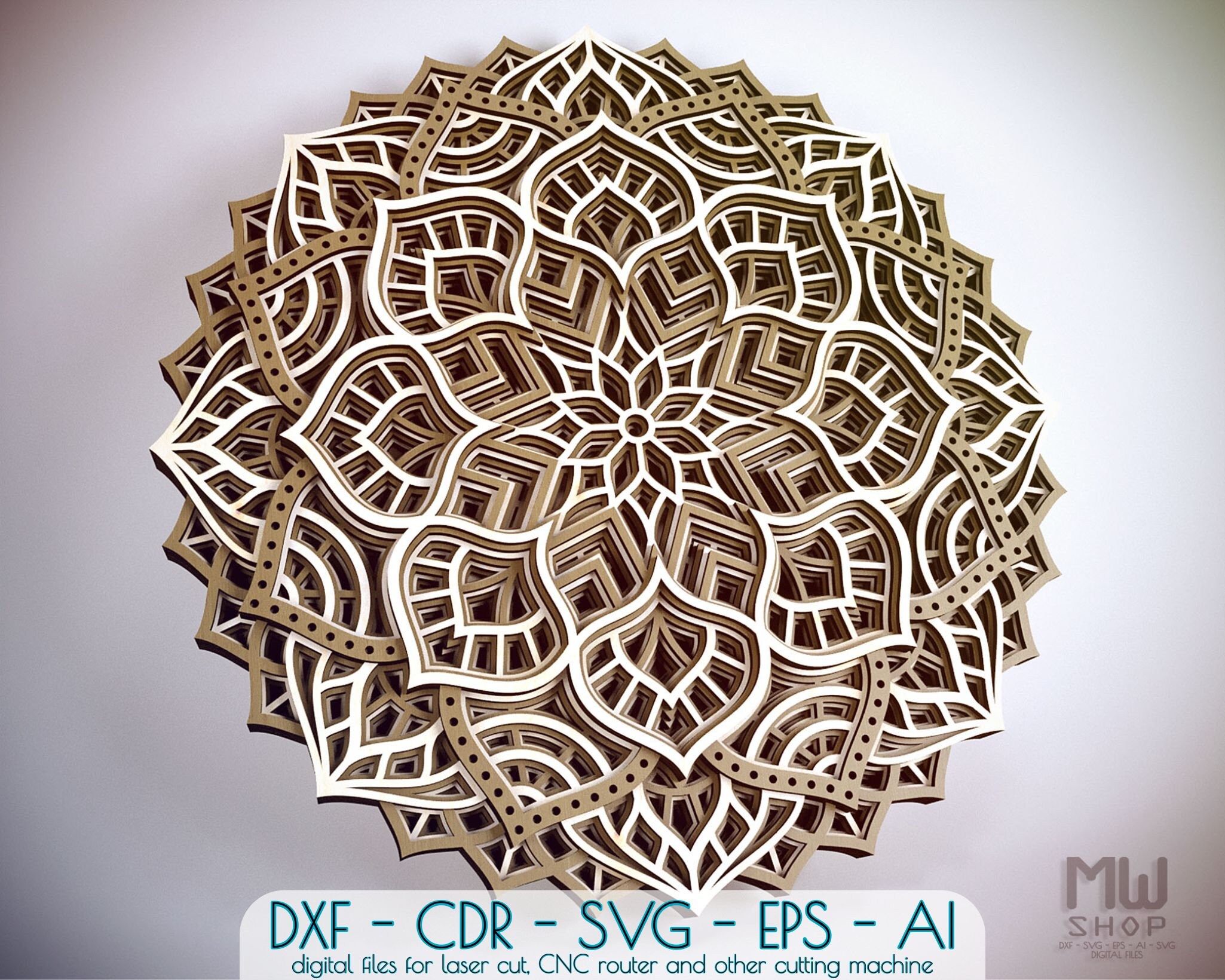 Download 9 Mandala Dxf Laser Cut Abstract Wall Art Mandala Square Pattern For Draw Or Cut With Cnc Router Dxf Cdr Pdf Svg Model 93we Multilayer Art Collectibles Digital Delage Com Br