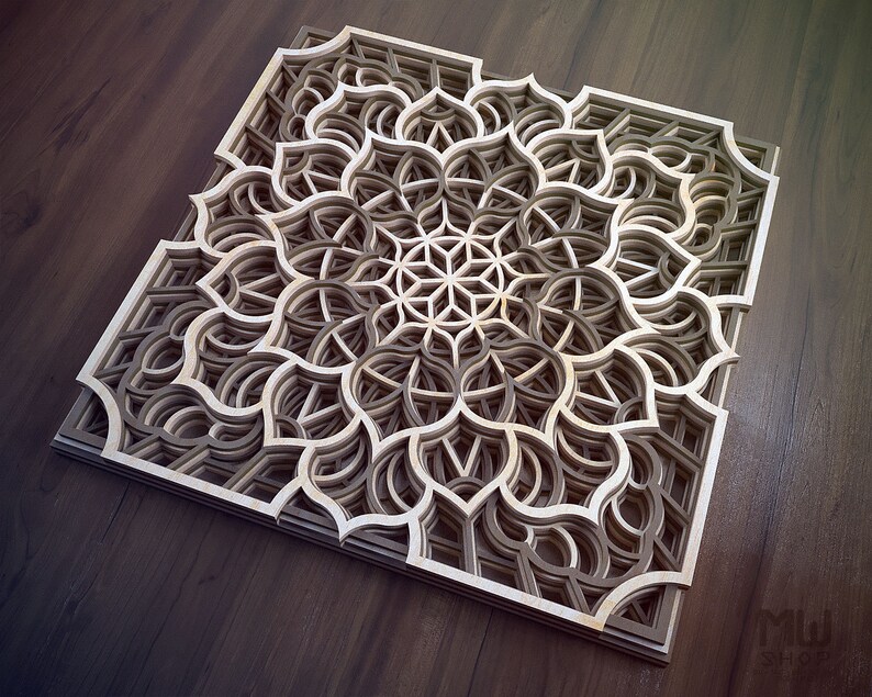 S17 Scroll Saw Mandala Pattern Printable Scroll Saw PDF Etsy