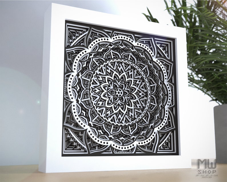 Free Free 346 Cricut Mandala Shadow Box SVG PNG EPS DXF File