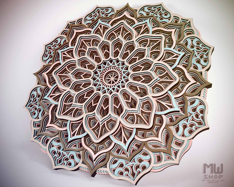 Download Sculpting Forming Carving Whittling Mandala Dxf File For Cnc Router Machine Digital Files For Laser Cut Multilayer Mandala Svg Laser Cut Dxf Mandala File Layred Mandala Dxf