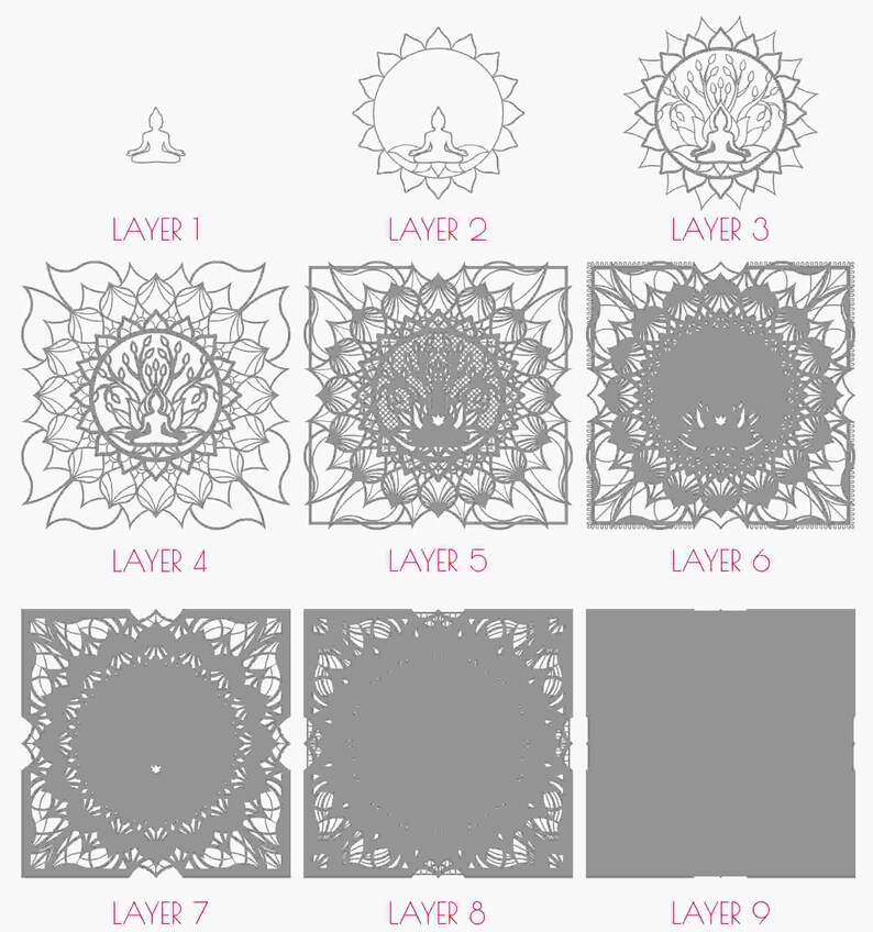 Download M73 Tree of Life DXF file Mandala DXF For Laser Laser Cut ...
