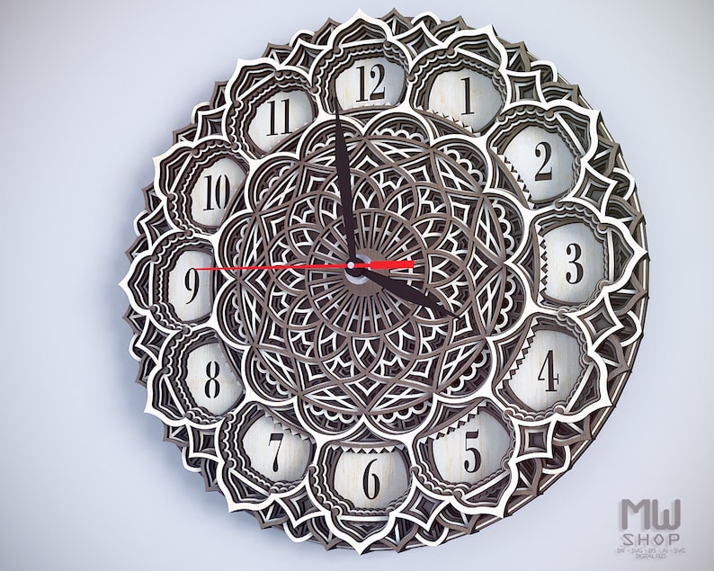 Free Free Mandala Clock Cricut 512 SVG PNG EPS DXF File
