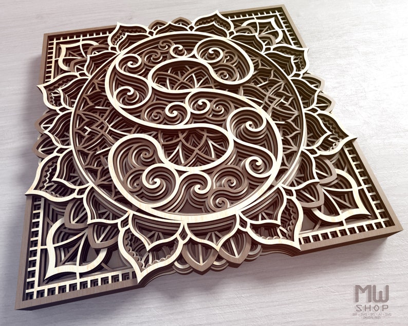 Download Mandala Letter S DXF Alphabet Letter S Mandala Letter SVG | Etsy