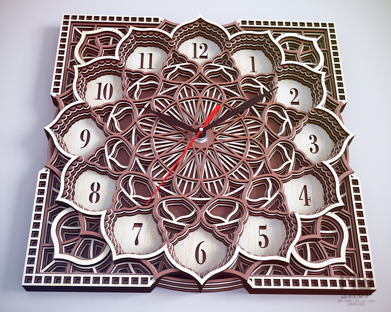 Free Free 87 Mandala Clock Cricut SVG PNG EPS DXF File