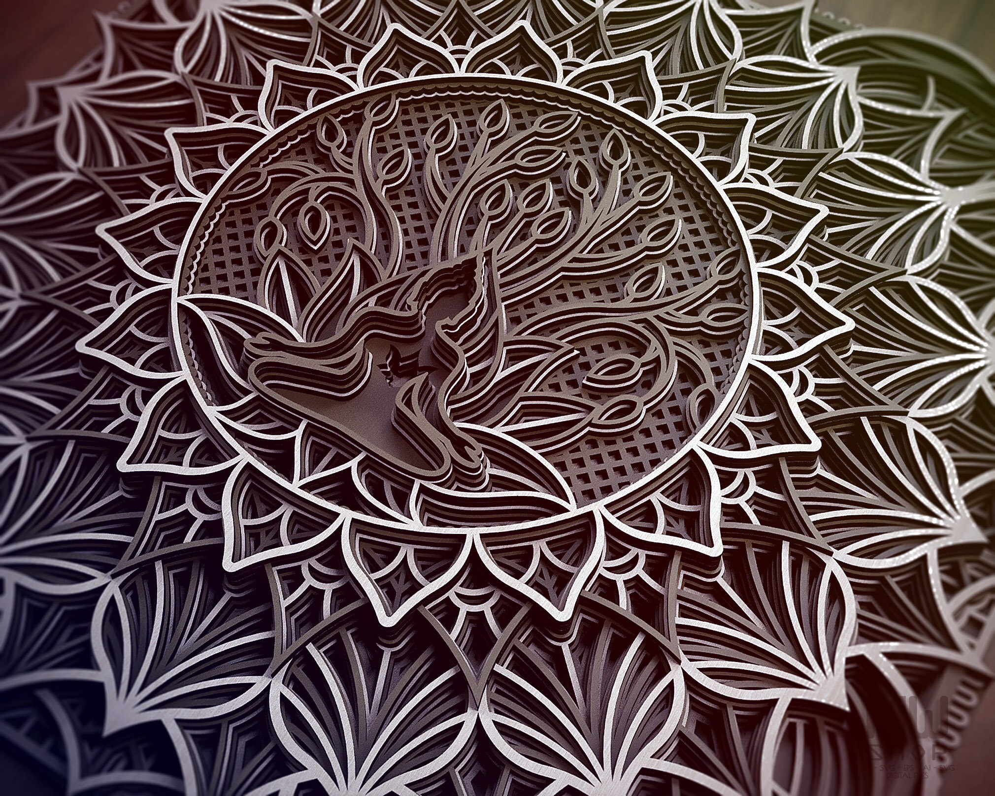 Download M73 Tree of Life DXF file Mandala DXF For Laser Laser Cut ...