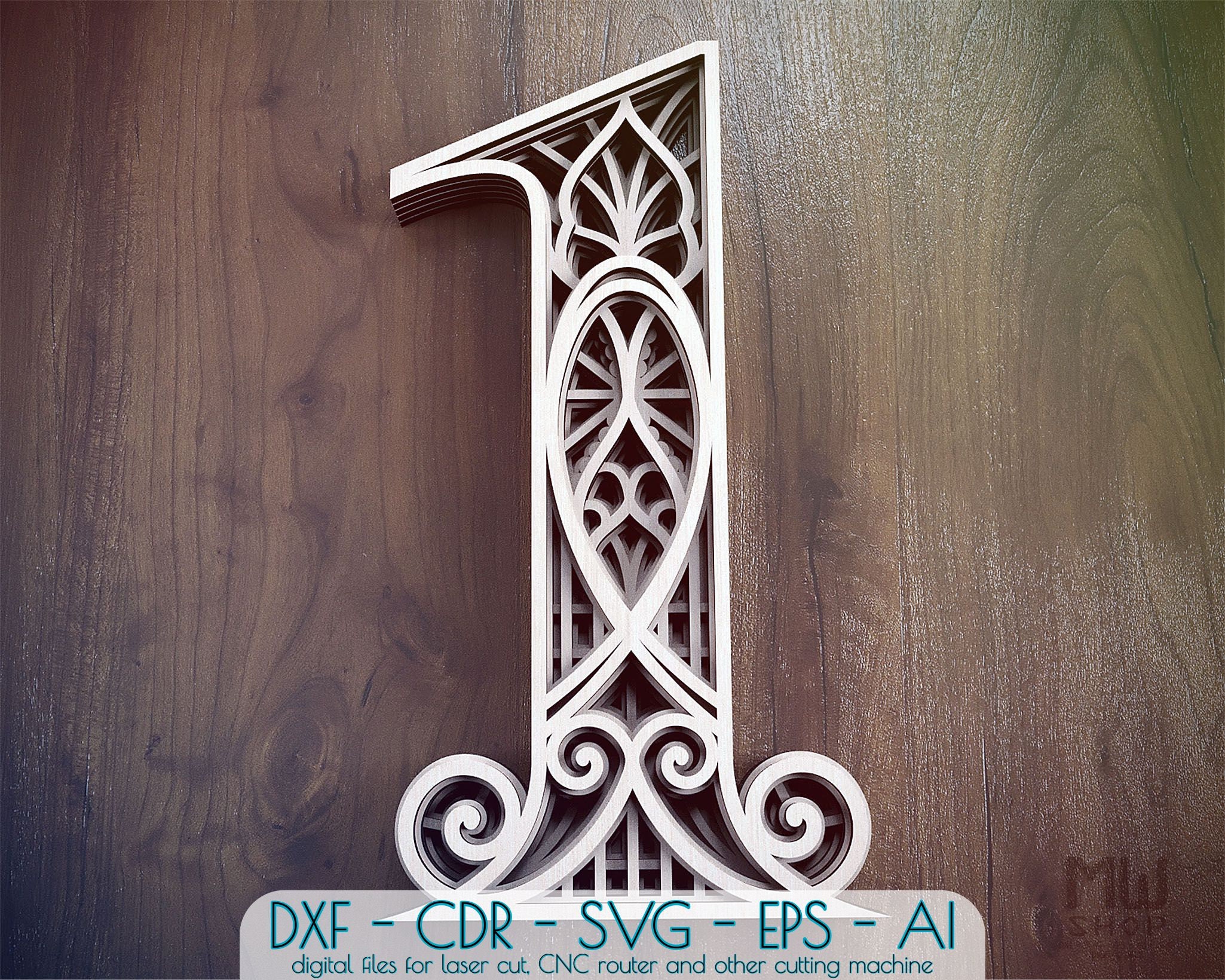 Free Free Layered Mandala Numbers 517 SVG PNG EPS DXF File