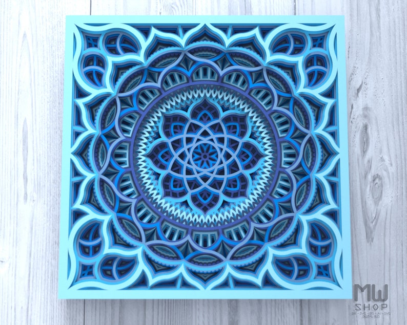Download Layered Mandala Art Svg For Crafters - Layered SVG Cut ...