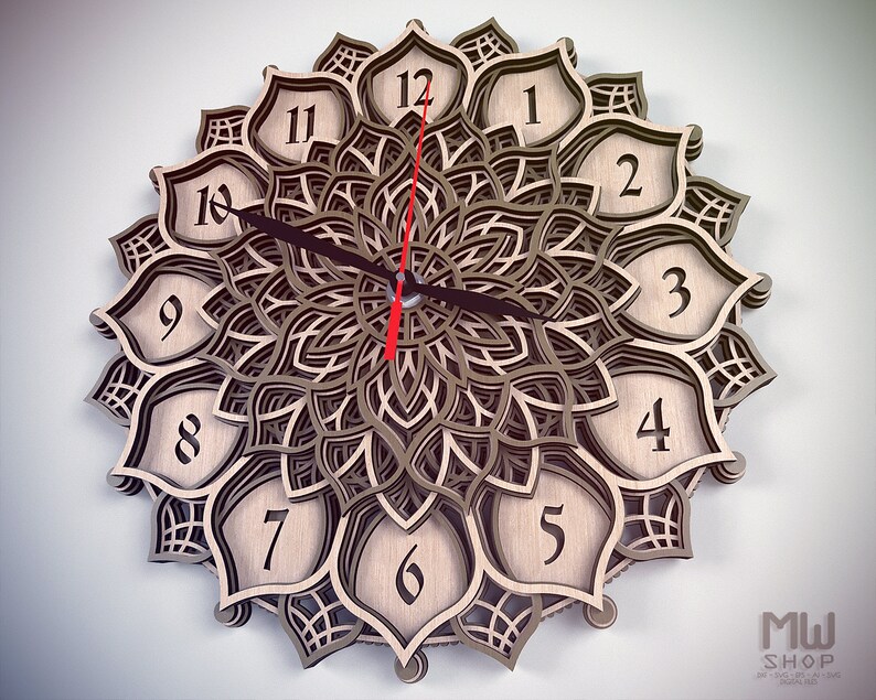 Free Free Mandala Clock Cricut 834 SVG PNG EPS DXF File