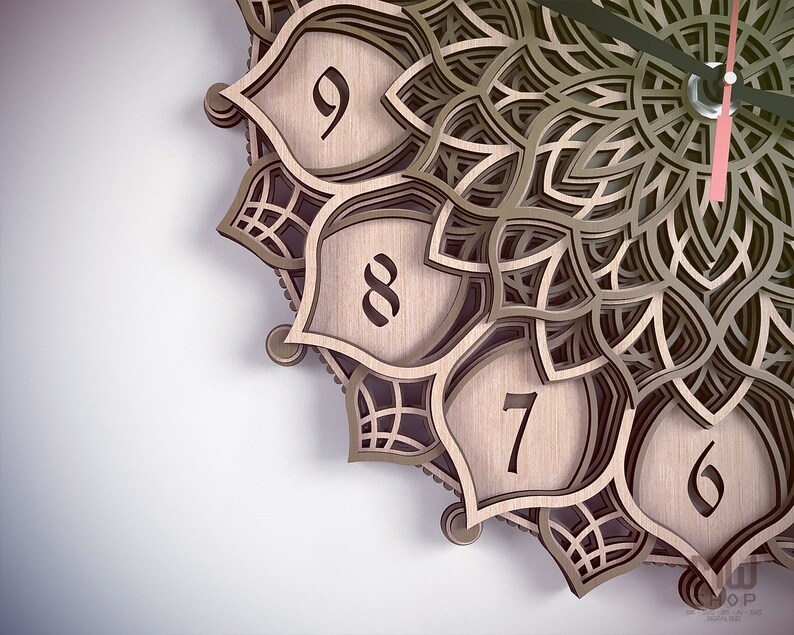 Free Free Mandala Clock Cricut 512 SVG PNG EPS DXF File