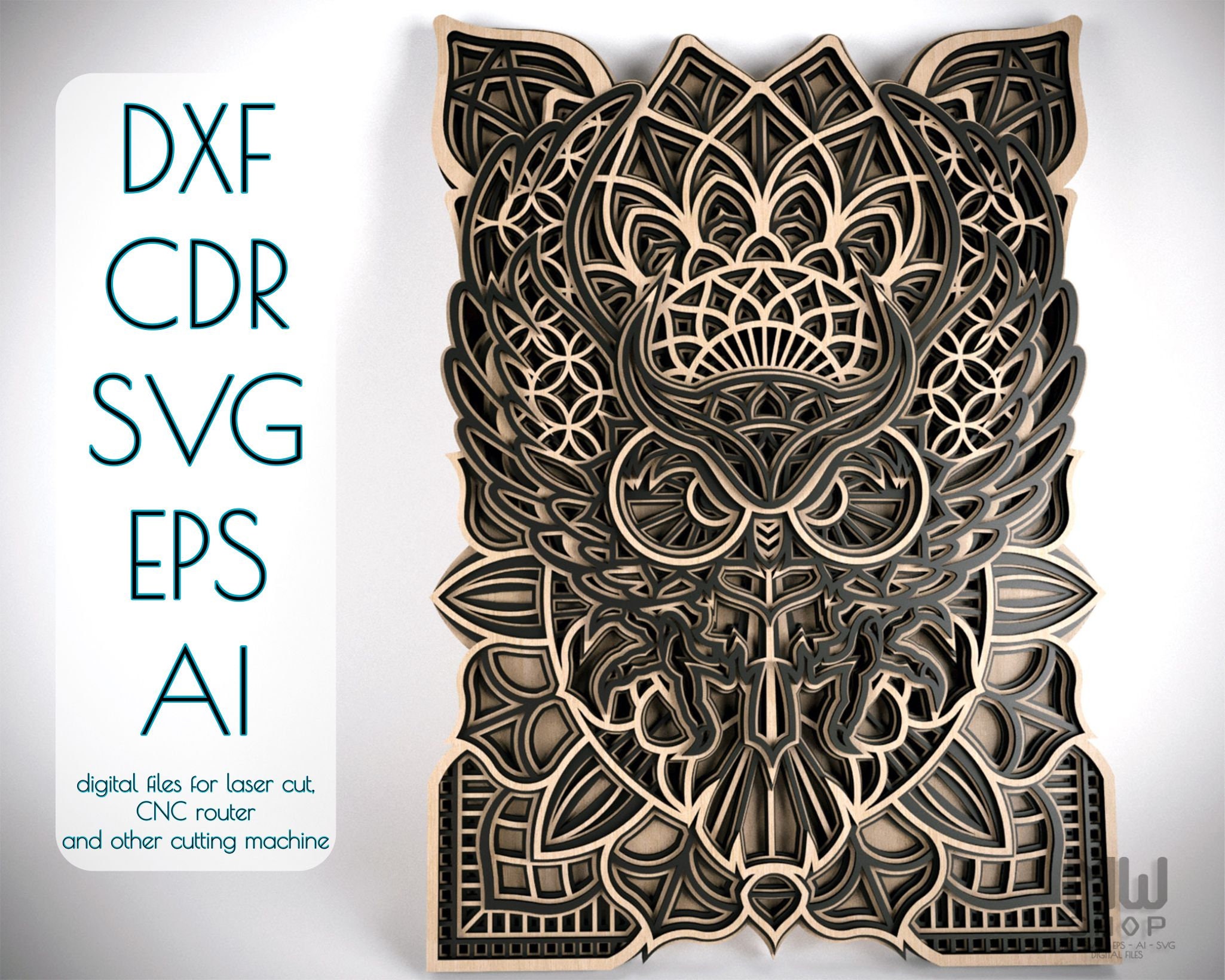 Free Free 72 Layered Owl Mandala Svg SVG PNG EPS DXF File