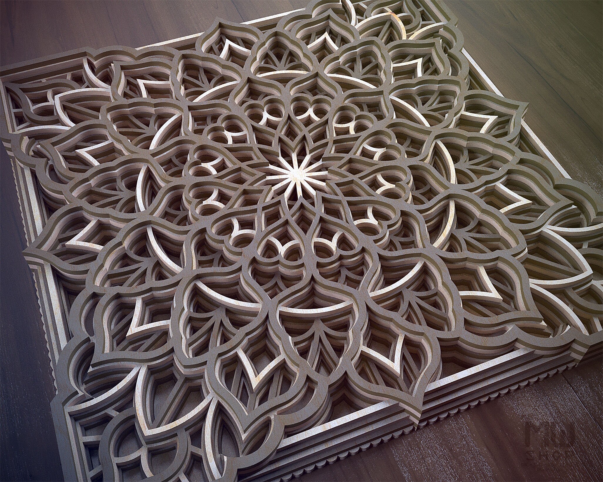 S18 Scroll Saw Pattern Mandala Scroll Saw Pattern Layered Etsy