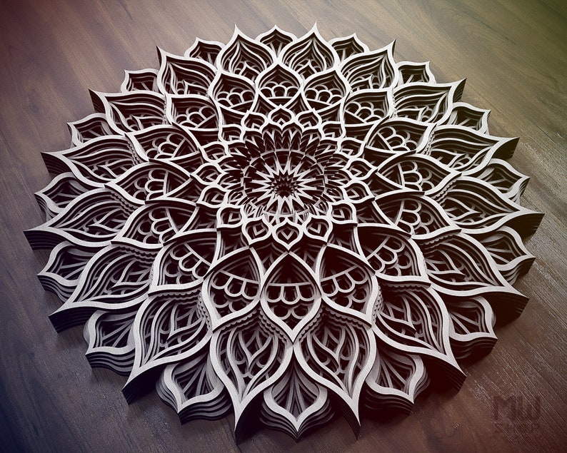 Download Multilayer Mandala Dxf File Laser Cut Dxf Mandala Wall Art Multilayer Mandala Svg File Mandala Laser Cut Template Mandala For Cnc Router Sculpting Forming Craft Supplies Tools