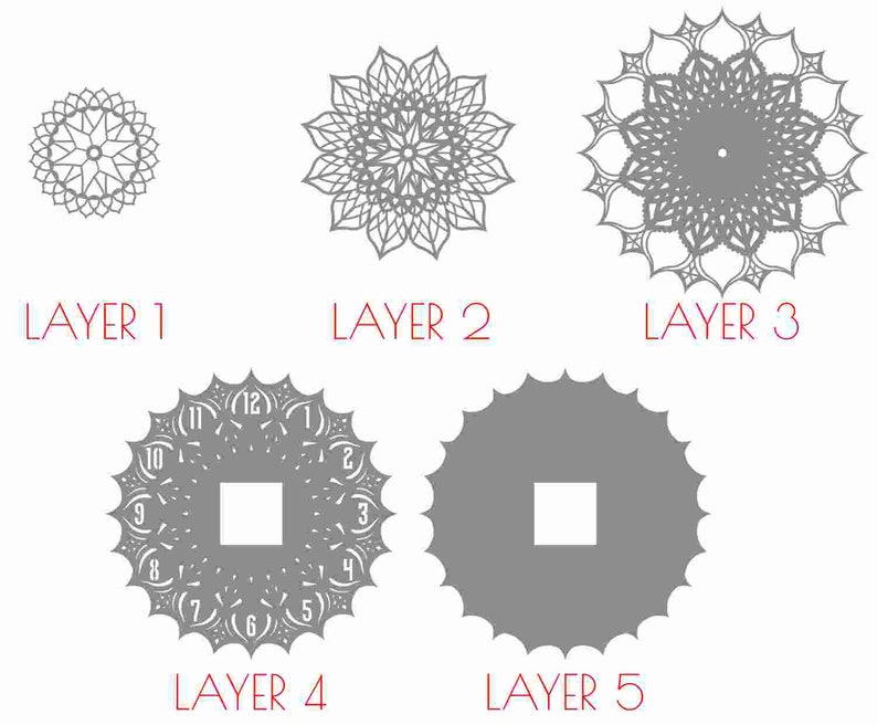 Free Free 191 Layered Mandala Clock Svg SVG PNG EPS DXF File