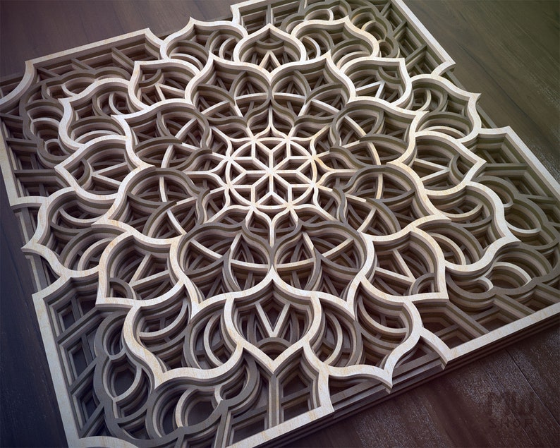 S17 Scroll Saw Mandala Pattern Printable Scroll Saw PDF | Etsy