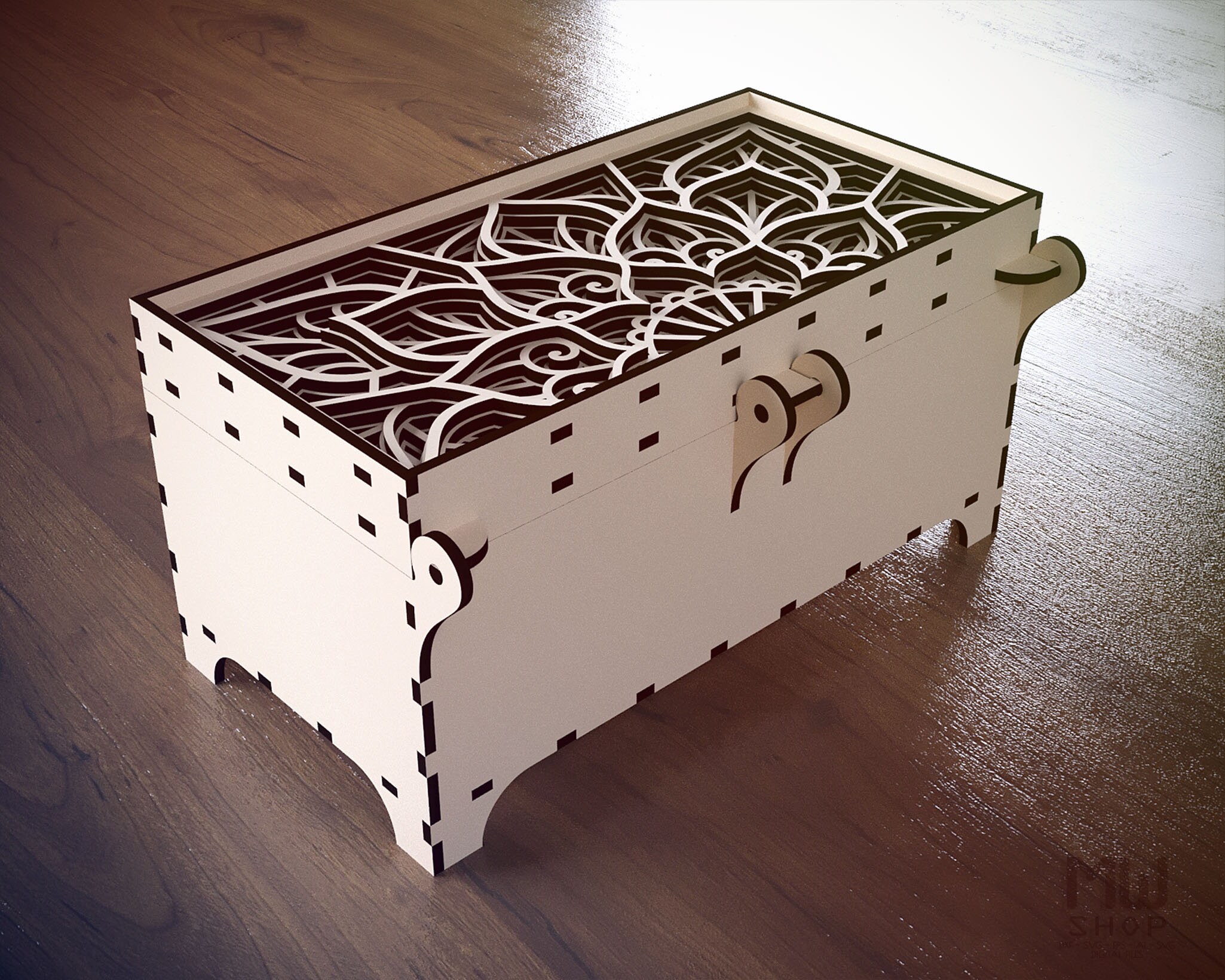 Laser Cut Jewelry Box DXF Mandala Box DXF Jewelry Box for Etsy