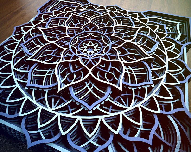 Download M125 Multilayer Mandala DXF file for Laser Cut and CNC | Etsy