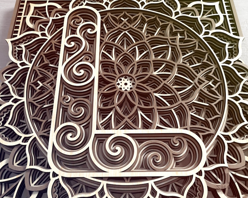 Download Mandala Letter L DXF Alphabet Letter L Mandala Letter SVG ...