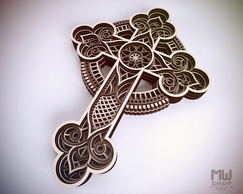 Download Free Svg Layered Cross For Crafters - Layered SVG Cut File ...