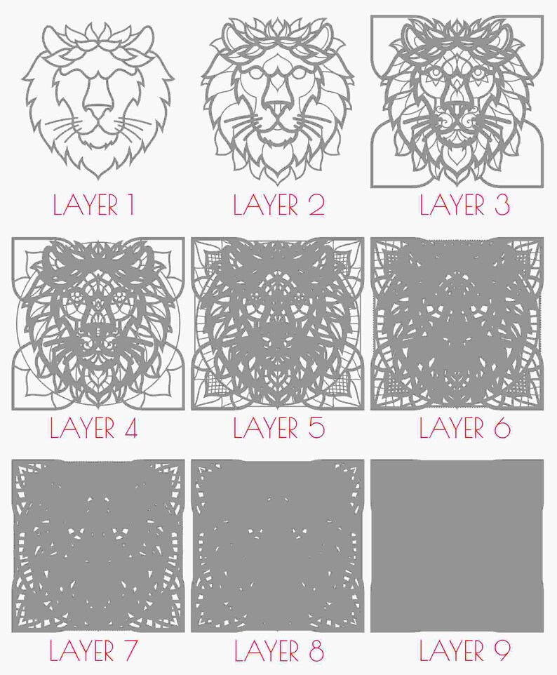 Free Free 278 Layered Lion Mandala Svg SVG PNG EPS DXF File